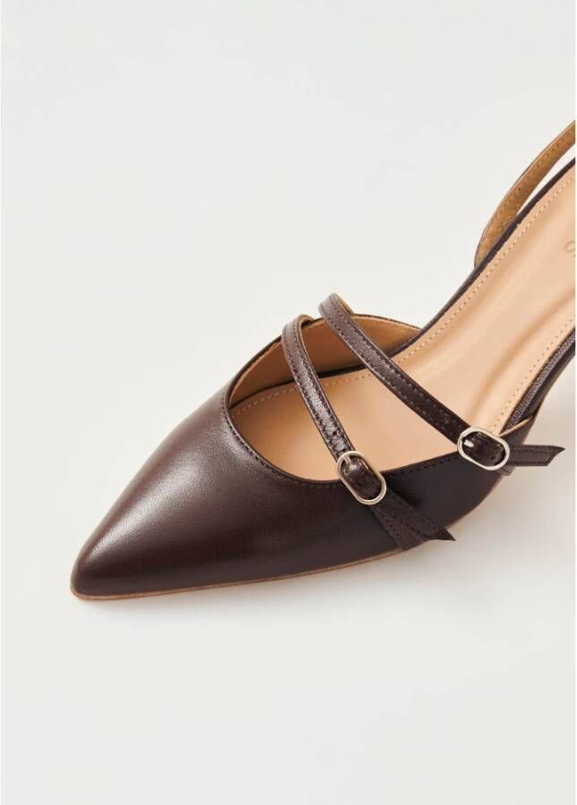 ALOHAS Joelle Bruin Leren Pumps Brown Dames