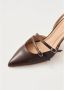 ALOHAS Joelle Bruin Leren Pumps Brown Dames - Thumbnail 5