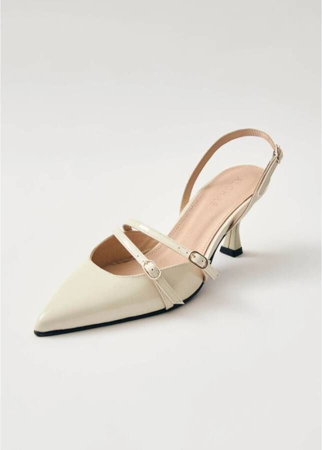 ALOHAS Joelle Onix Crème Leren Pumps White Dames