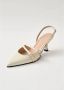 ALOHAS Joelle Onix Crème Leren Pumps White Dames - Thumbnail 5