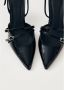 ALOHAS Joelle Onix Zwart Leren Pumps Black Dames - Thumbnail 2