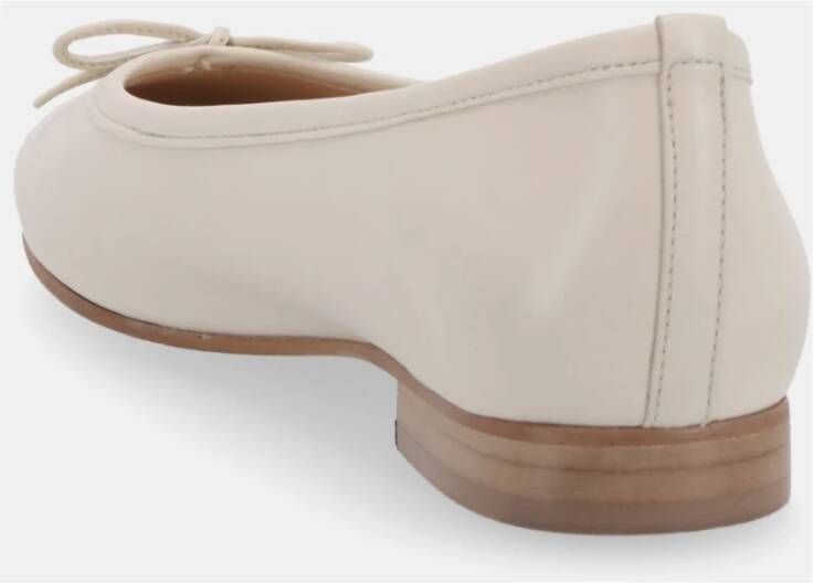 ALOHAS Leren balletflats White Dames