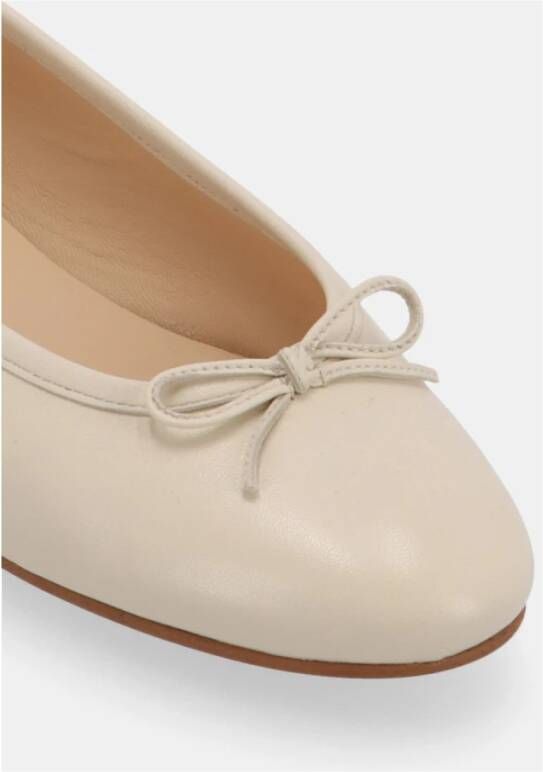 ALOHAS Leren balletflats White Dames