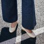 ALOHAS Leren balletflats White Dames - Thumbnail 3