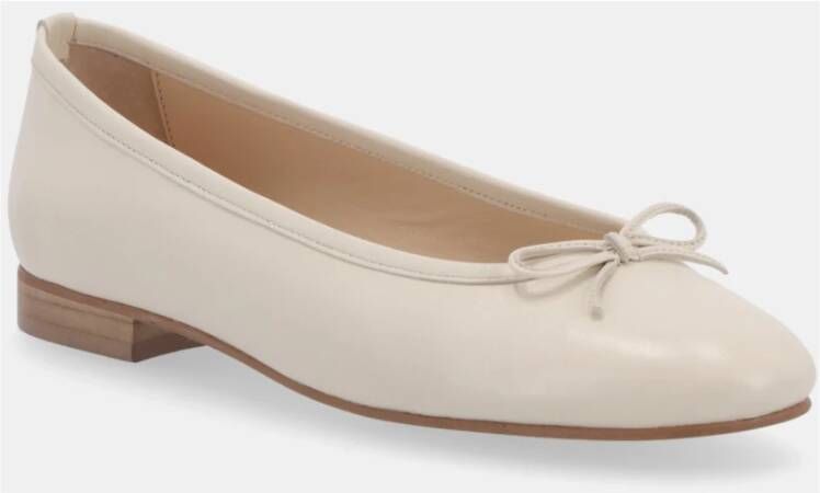 ALOHAS Leren balletflats White Dames