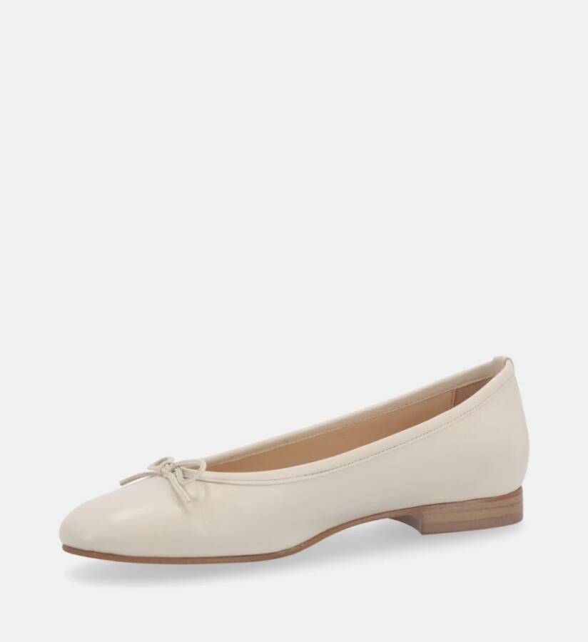 ALOHAS Leren balletflats White Dames