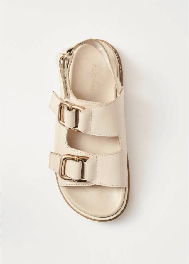 ALOHAS Leren sandalen Beige Dames