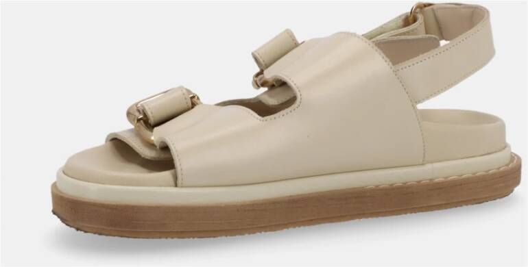 ALOHAS Leren sandalen Beige Dames