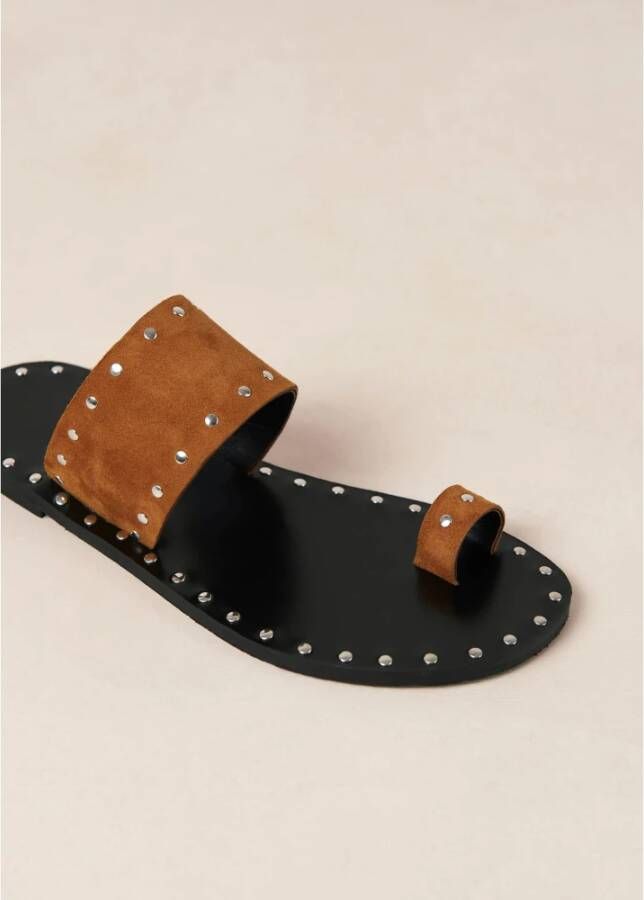 ALOHAS Leren sandalen Brown Dames