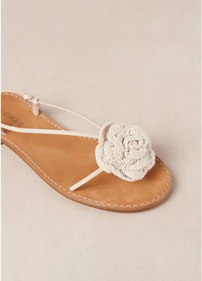 ALOHAS Leren sandalen White Dames