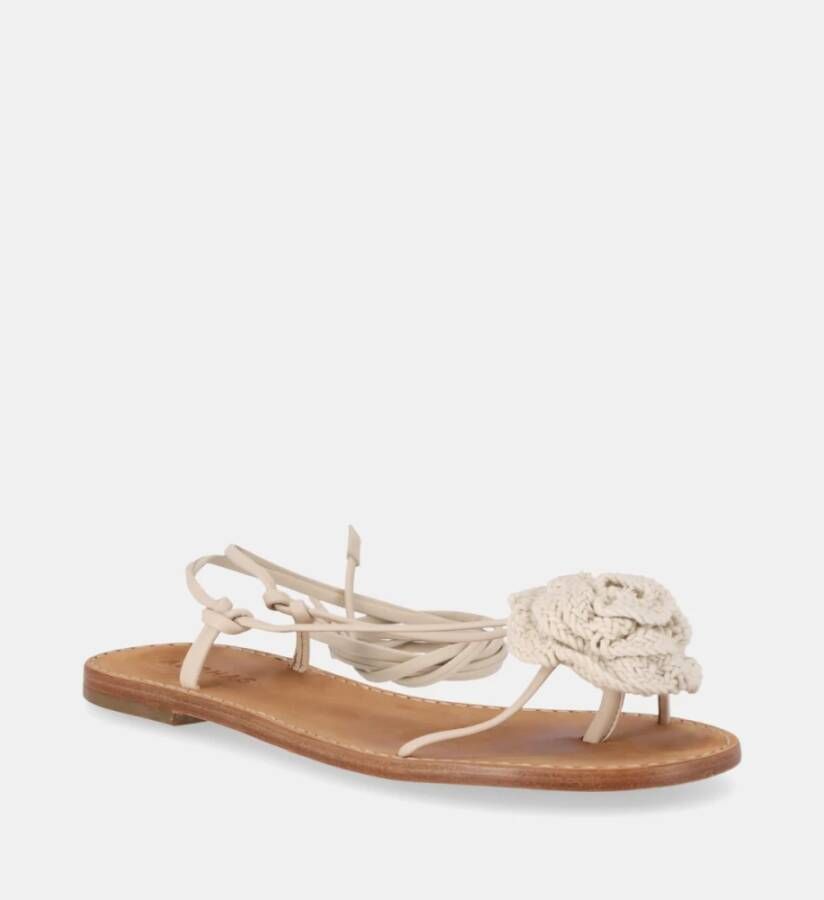 ALOHAS Leren sandalen White Dames