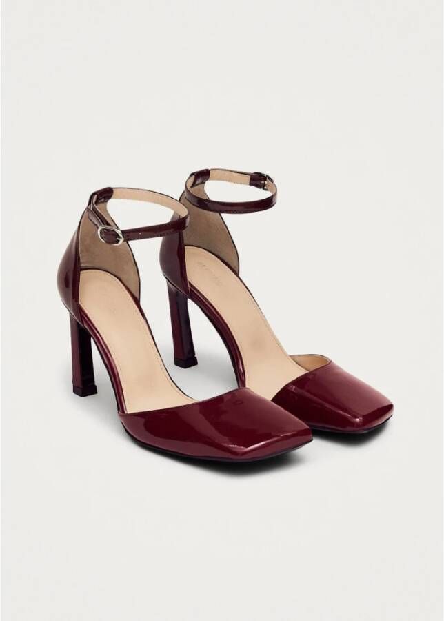 ALOHAS Liebe Onix Burgundy Leren Pumps Red Dames