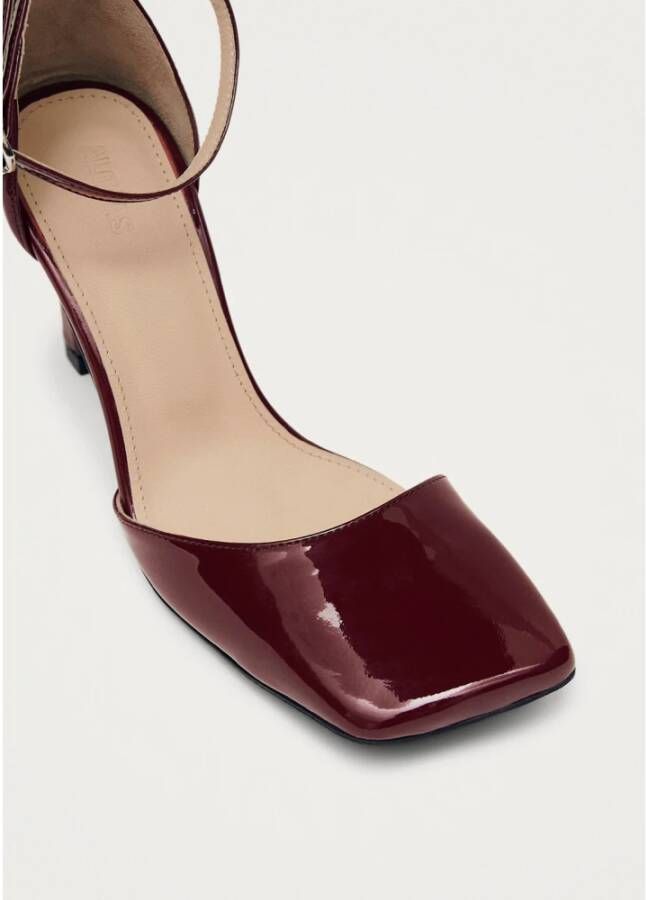 ALOHAS Liebe Onix Burgundy Leren Pumps Red Dames