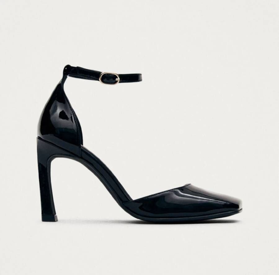 ALOHAS Liebe Onix Zwart Leren Pumps Black Dames