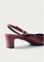 ALOHAS Lindy Leren Pumps Red Dames - Thumbnail 5