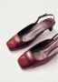 ALOHAS Lindy Leren Pumps Red Dames - Thumbnail 6