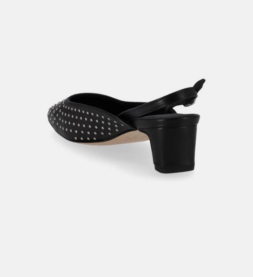 ALOHAS Lindy Studs Leren Pumps Black Dames