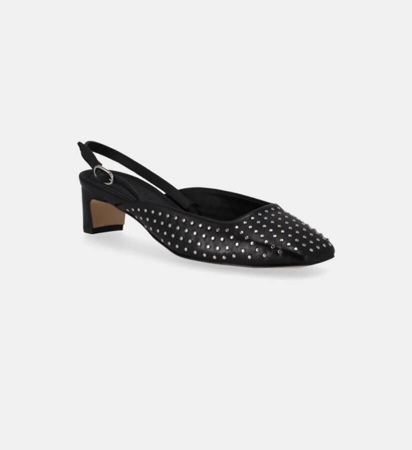 ALOHAS Lindy Studs Leren Pumps Black Dames