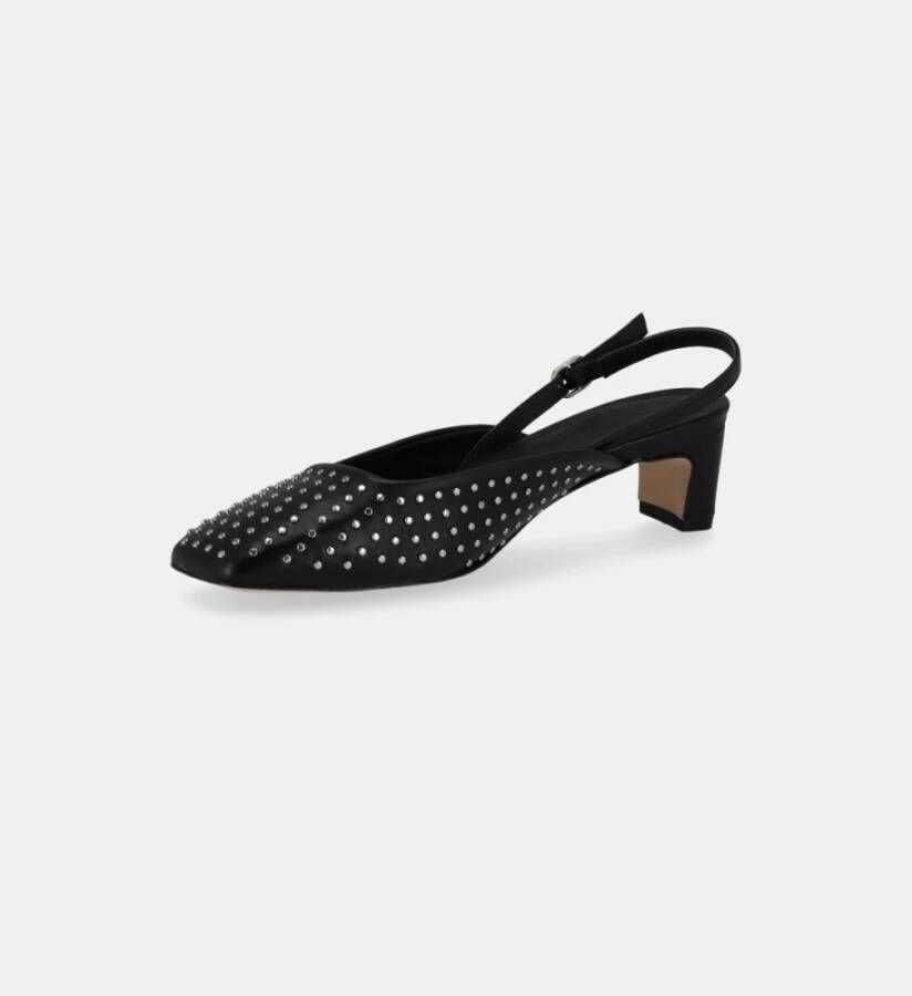 ALOHAS Lindy Studs Leren Pumps Black Dames