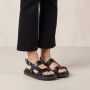 ALOHAS Lorelei Leren Sandalen Black Dames - Thumbnail 3