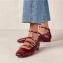 ALOHAS Luke Onix Wijn Bourgondië Leren Ballet Flats Red Dames - Thumbnail 6