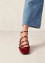 ALOHAS Luke Onix Wijn Bourgondië Leren Ballet Flats Red Dames - Thumbnail 7