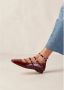 ALOHAS Luke Onix Wijn Bourgondië Leren Ballet Flats Red Dames - Thumbnail 10