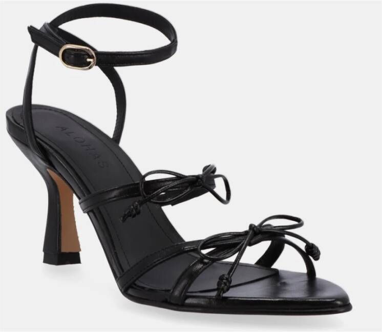 ALOHAS Malia Leren Sandalen Black Dames