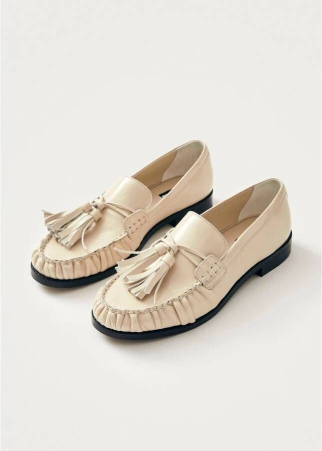 ALOHAS Marietta Leren Loafers Beige Dames