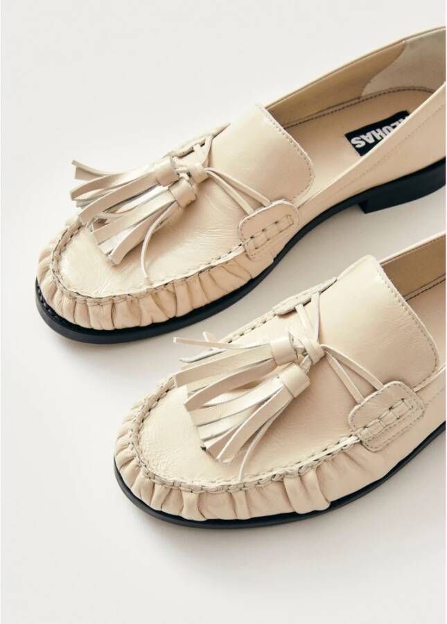 ALOHAS Marietta Leren Loafers Beige Dames