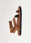 ALOHAS Myles Tan Leren Sandalen Brown Dames - Thumbnail 3