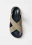 ALOHAS Nico Suède Leren Sandalen Green Dames - Thumbnail 5