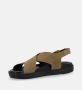 ALOHAS Nico Suède Leren Sandalen Green Dames - Thumbnail 9