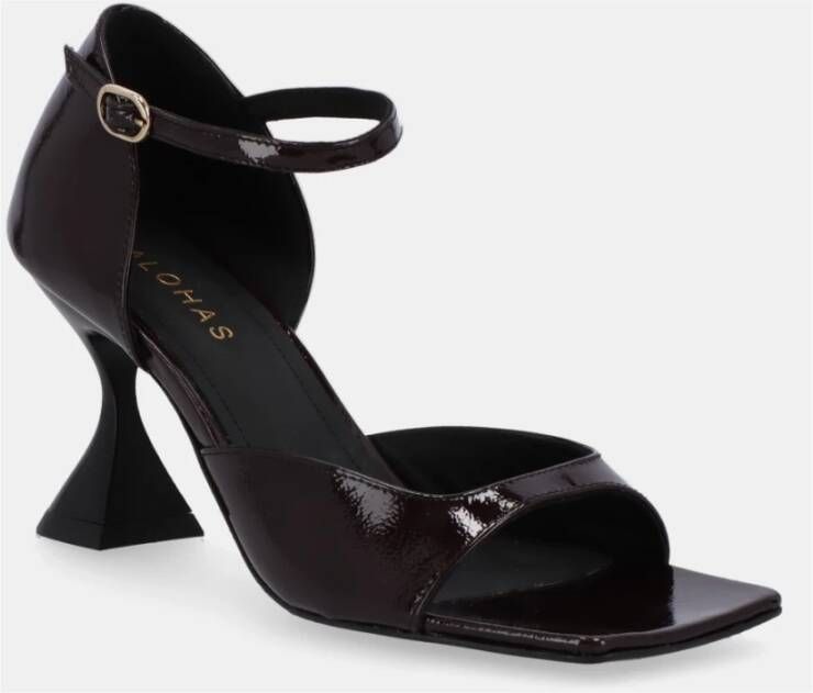 ALOHAS Onix Leren Sandalen Brown Dames