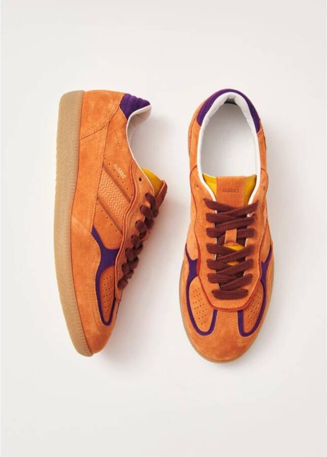 ALOHAS Oranje Leren Sneakers Orange Dames