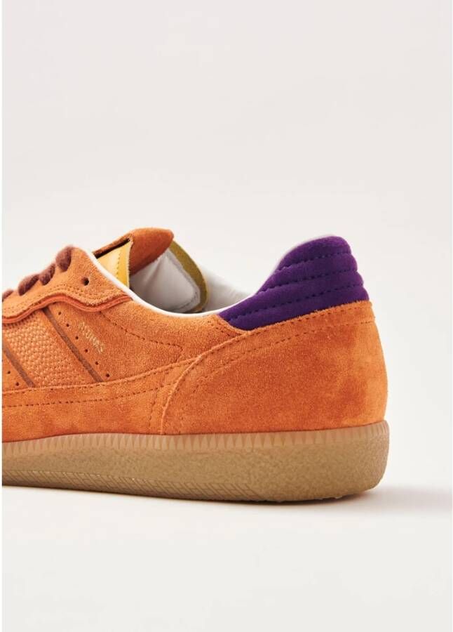 ALOHAS Oranje Leren Sneakers Orange Dames