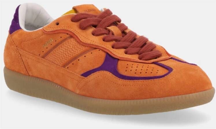 ALOHAS Oranje Leren Sneakers Orange Dames