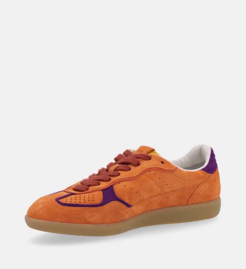 ALOHAS Oranje Leren Sneakers Orange Dames