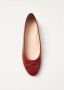 ALOHAS Oriana Onix Leren Ballet Flats Red Dames - Thumbnail 4