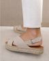 ALOHAS Gekruiste Platform Bicolor Beige Dames - Thumbnail 2