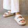 ALOHAS Harper Crème Leren Sandalen Beige Dames - Thumbnail 3