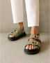 ALOHAS Platte sandalen Groen Dames - Thumbnail 2