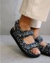 ALOHAS Platte sandalen Zwart Dames - Thumbnail 8