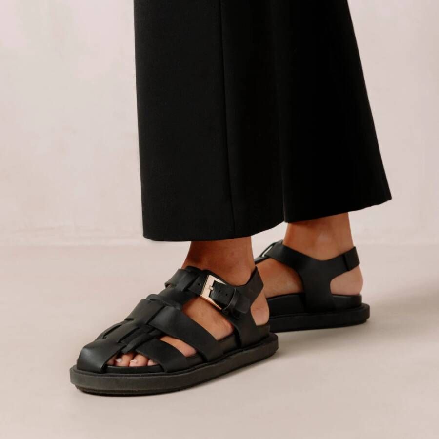 ALOHAS Platte sandalen Zwart Dames