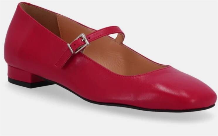 ALOHAS Por Do Sol Rode Leren Ballet Flats Red Dames