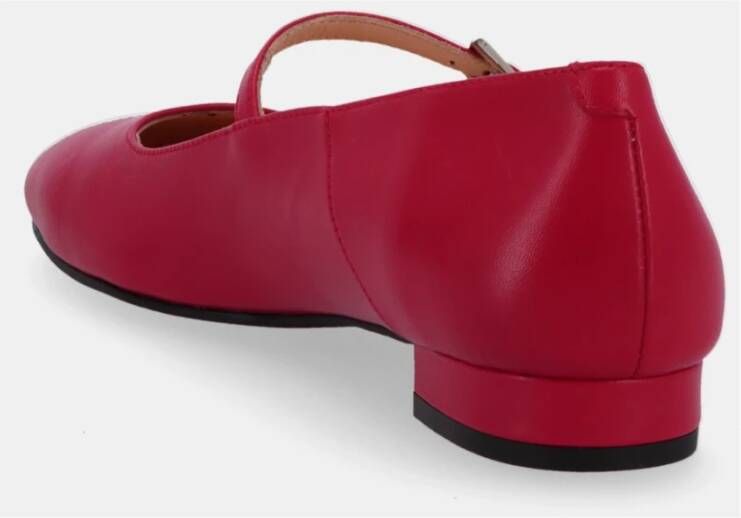 ALOHAS Por Do Sol Rode Leren Ballet Flats Red Dames