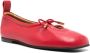 ALOHAS Rode Front Tie Vierkante Neus Schoenen Red Dames - Thumbnail 3