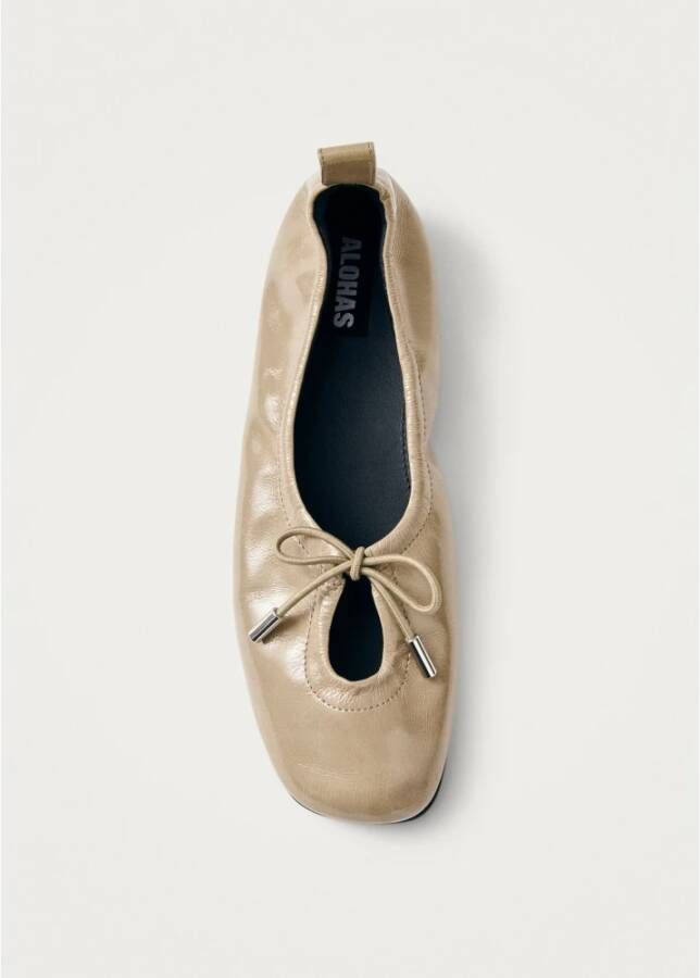 ALOHAS Rosalind Leren Ballet Flats Beige Dames