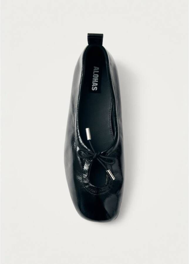 ALOHAS Rosalind Leren Ballet Flats Black Dames