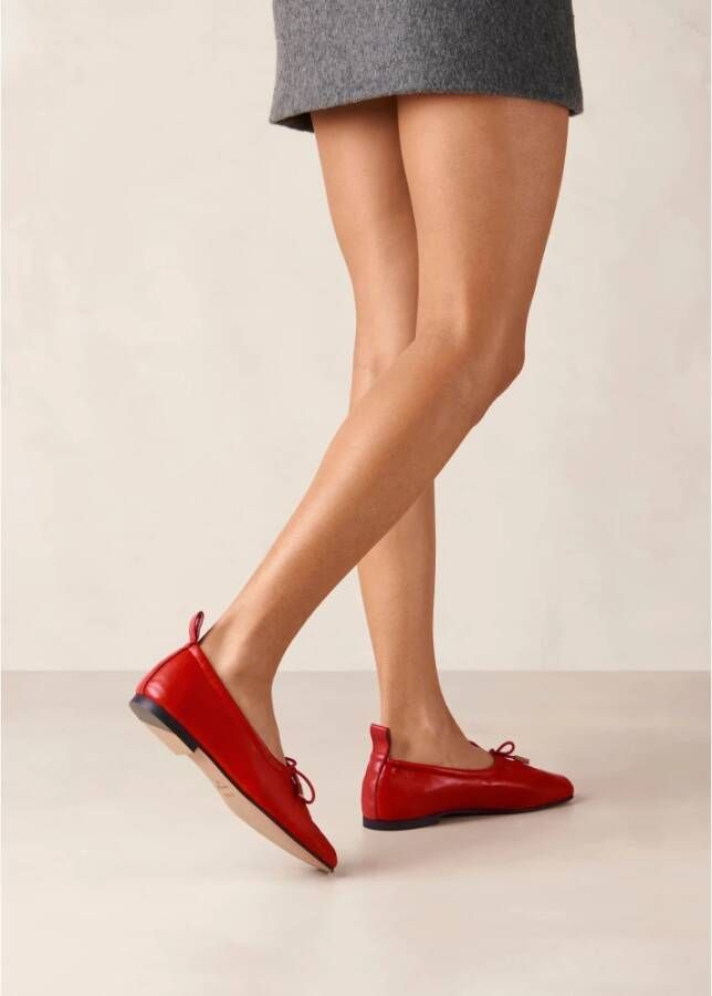 ALOHAS Rosalind Rood Leren Ballet Flats Red Dames